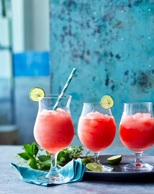 stay cool this summer with some watermelon hibiscus daiquiri