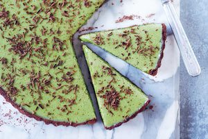 how to make a matcha chocolate tart