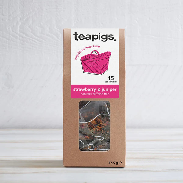 strawberry and juniper tea