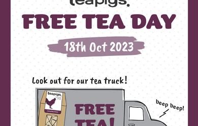 teapigs tea truck roaming around Hong Kong to pour free tea!